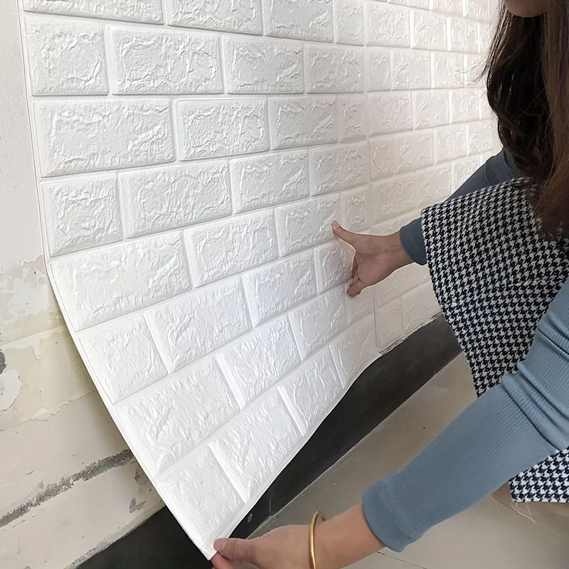 3D Waterproof Foam Brick Wall Sheets