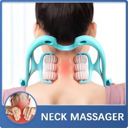 SK™ 6 Wheel Pressure Point Neck Massager