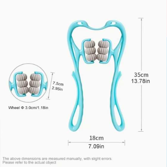 SK™ 6 Wheel Pressure Point Neck Massager