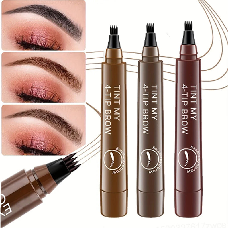 4 Points Waterproof Eyebrow Pen