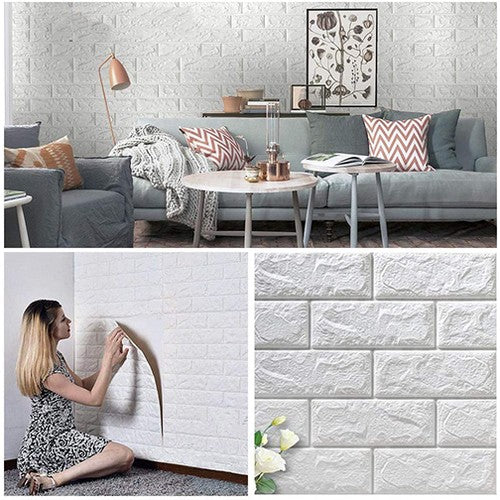 3D Waterproof Foam Brick Wall Sheets