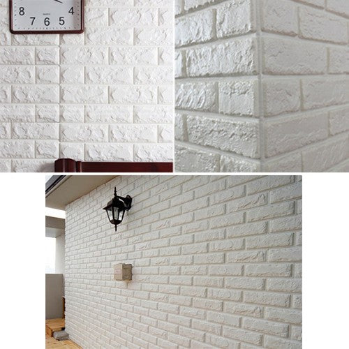 3D Waterproof Foam Brick Wall Sheets