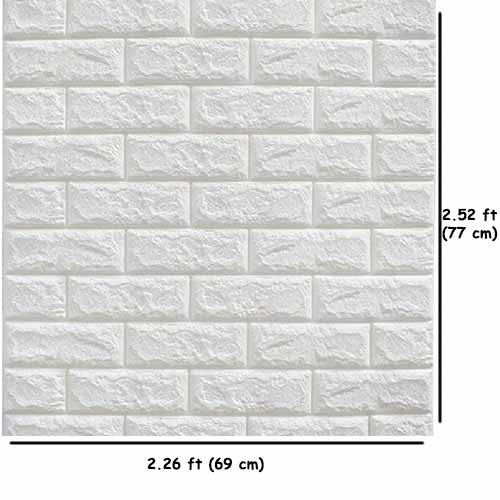 3D Waterproof Foam Brick Wall Sheets