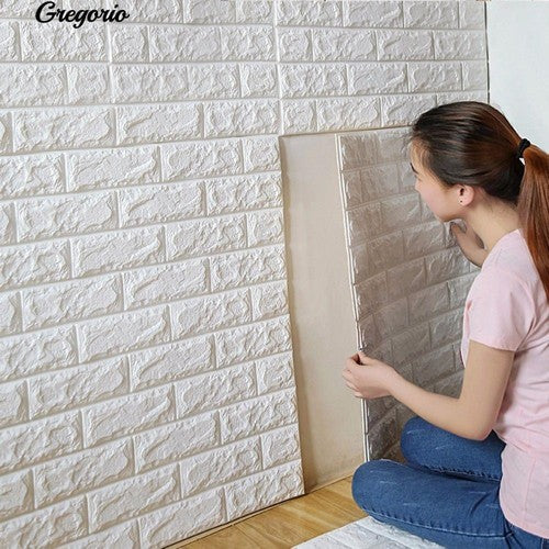 3D Waterproof Foam Brick Wall Sheets